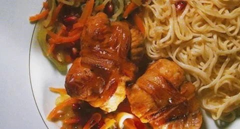 recipe image Paupiettes de Peru com Romã