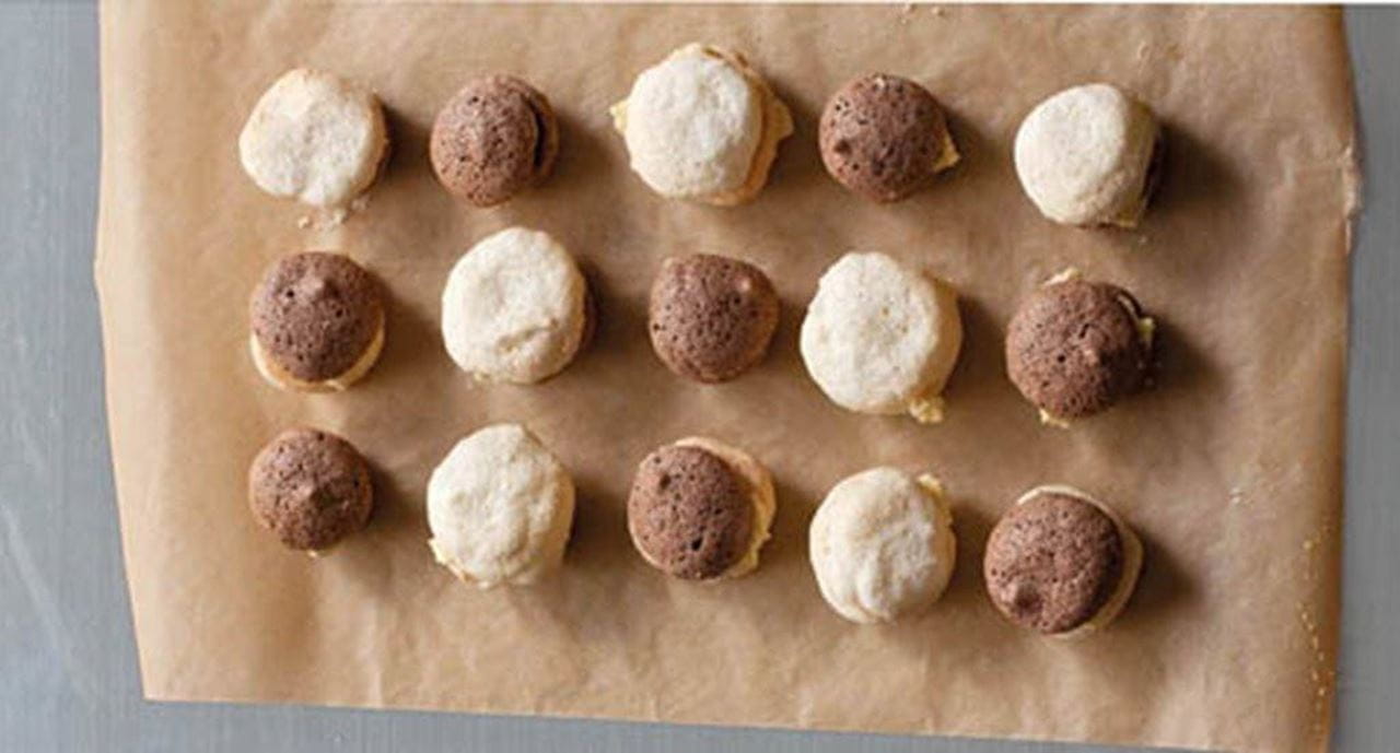 recipe image Macarrons bicolores