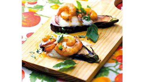 recipe image Beringelas com camarão