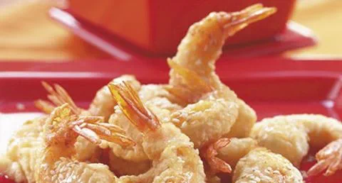 recipe image Camarões em Polme de Cerveja com Molho de Mel