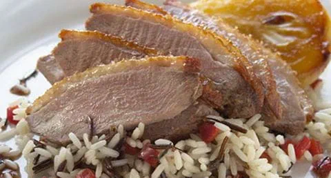 recipe image Peito de pato com peras caramelizadas