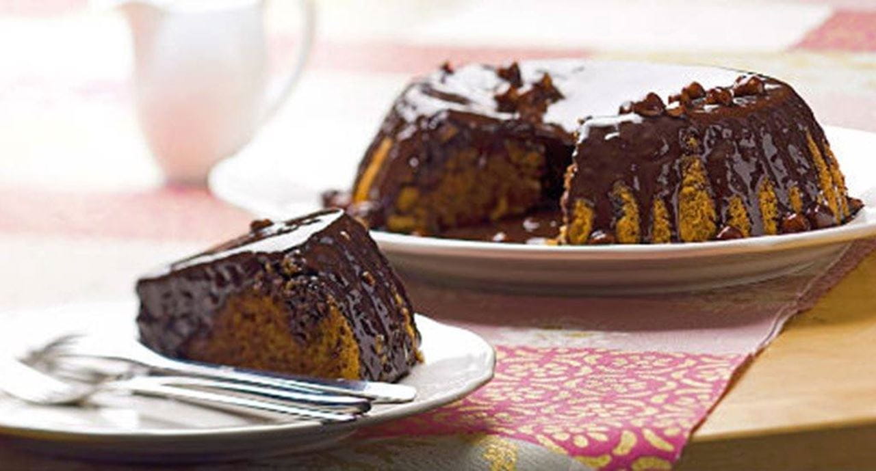 recipe image Bolo de chocolate e avelãs