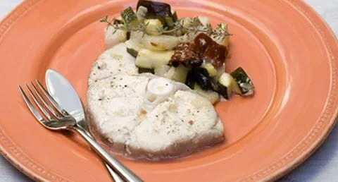 recipe image Tintureira no forno com legumes