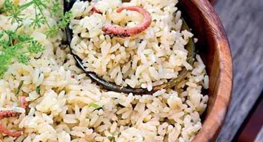 recipe image Arroz picante de iogurte e côco