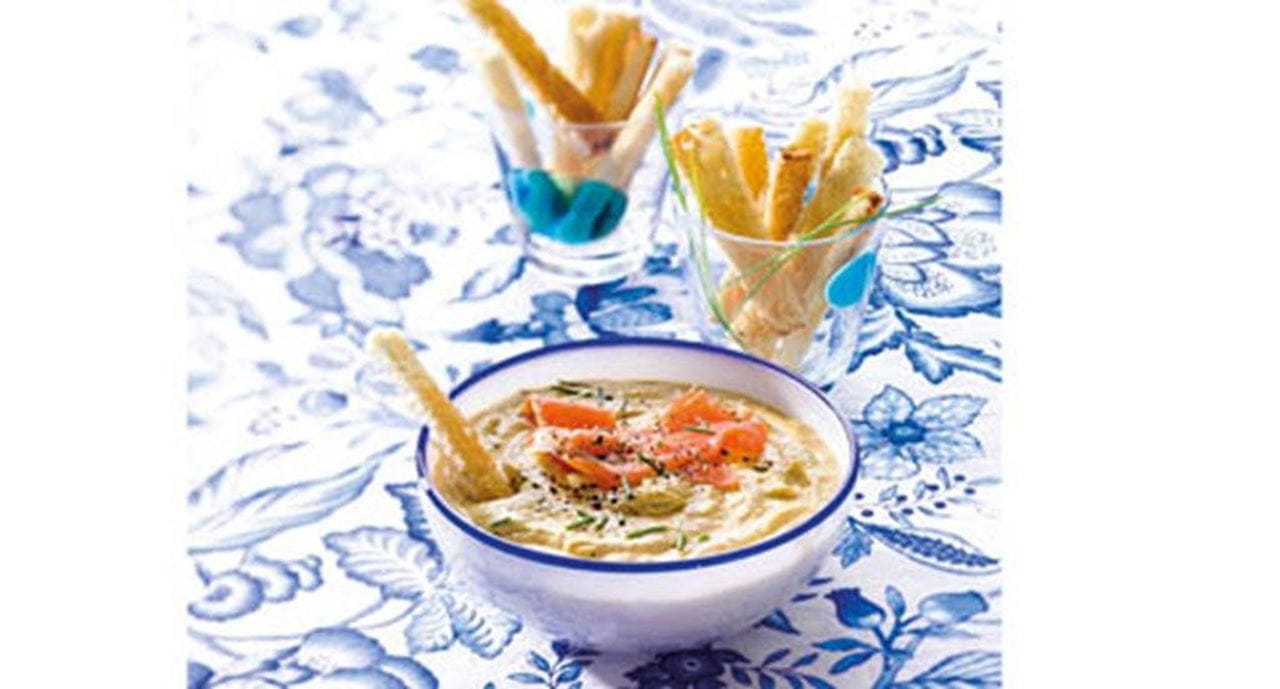 recipe image Patê de abacate com truta fumada