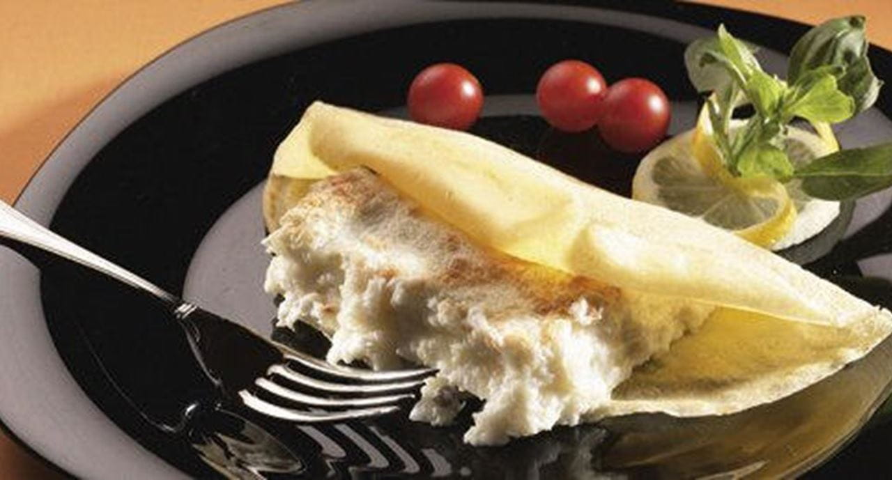 recipe image Crepes com Soufflé de Peixe