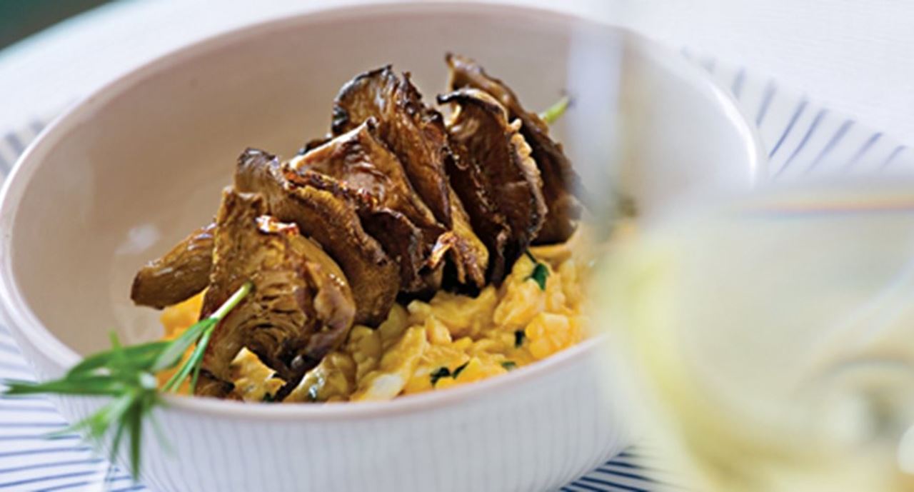 recipe image Espetadas de míscaros com ovos mexidos