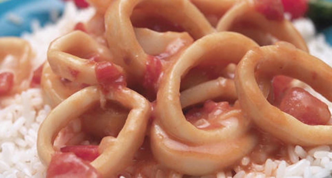 recipe image Lulas em molho de tomate