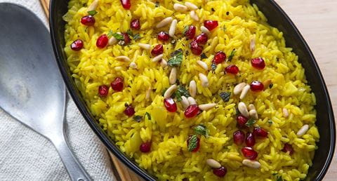 recipe image Arroz de pinhão e romã