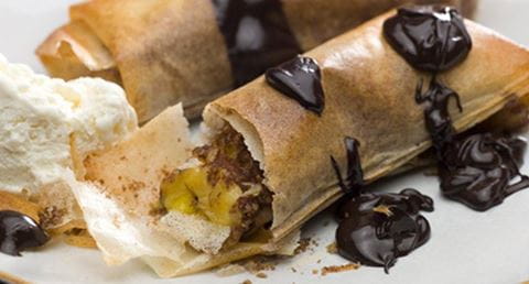 recipe image Charutos de banana em massa brick