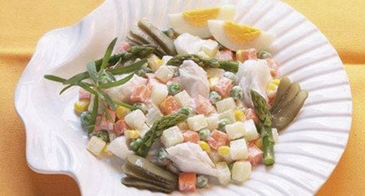 recipe image Salada de Legumes e Peixe com Maionese