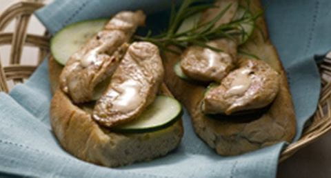 recipe image Bruschettas de frango com rosmaninho