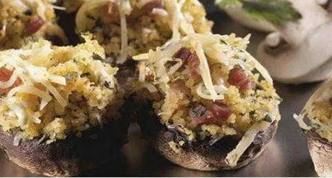 recipe image Cogumelos Recheados com Broa