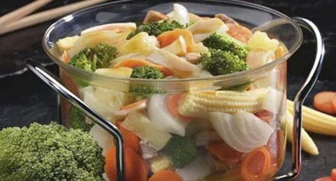 recipe image Porco com Legumes à Oriental