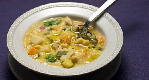 recipe image Sopa de grão com todos