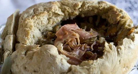 recipe image Bola de cogumelos e abóbora com alheira