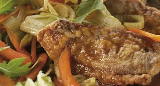 recipe image Pato com Legumes e Rúcula Selvagem