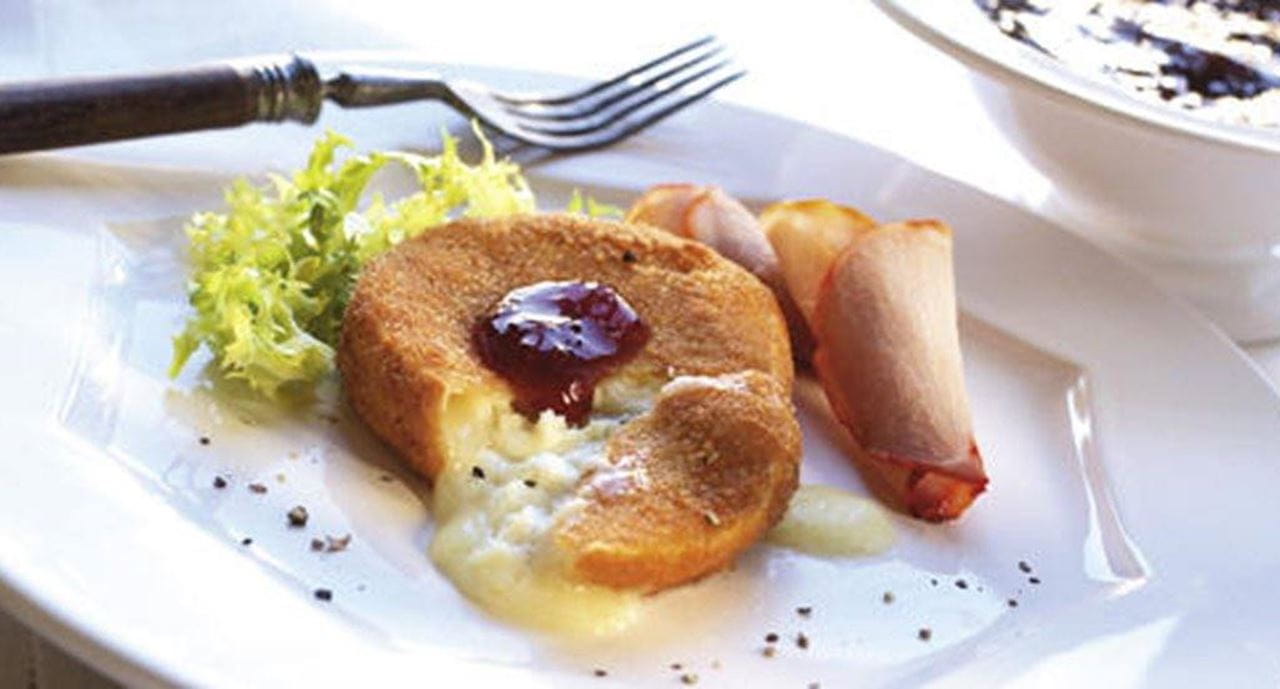 recipe image Rodelas de Chévre com Doce de Morango