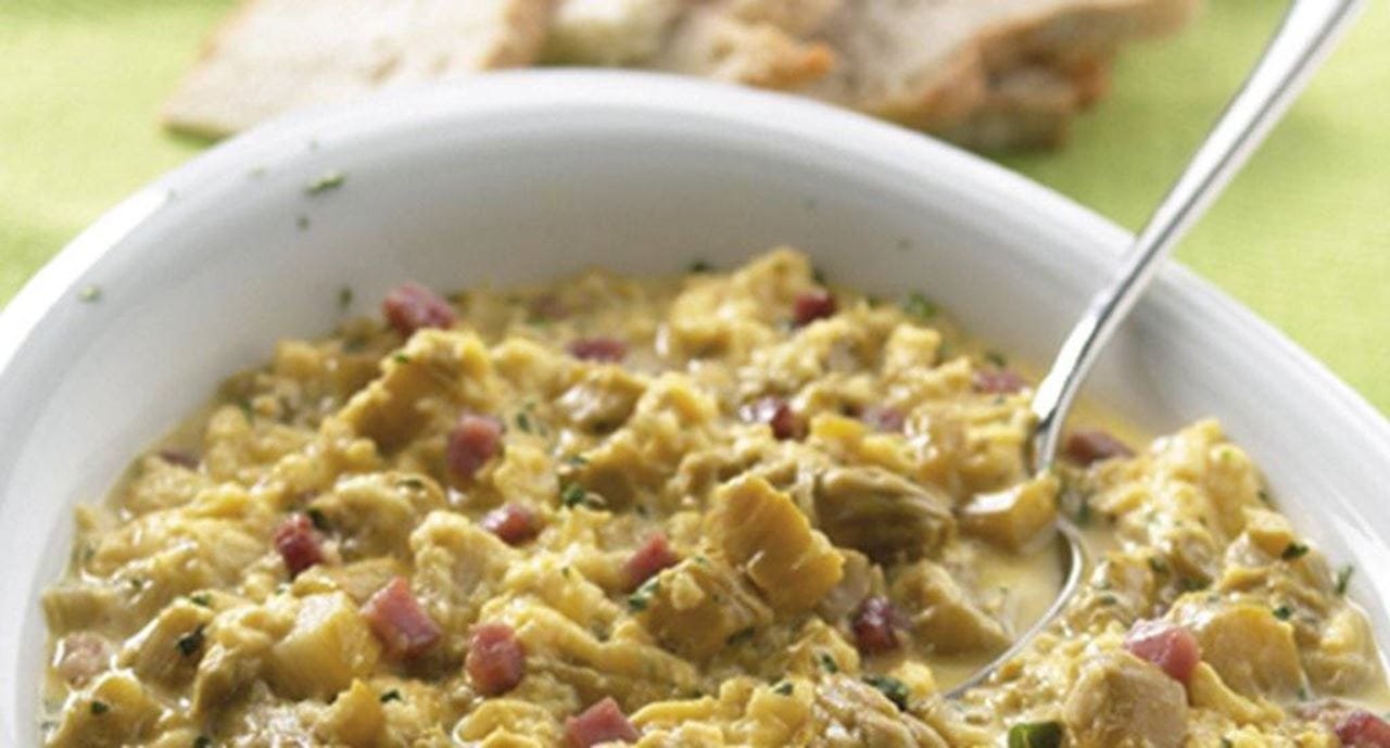 recipe image Migas de ovos com espargos verdes