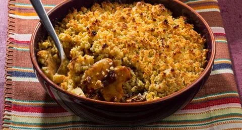 recipe image Maçãs assadas com Crumble de Amêndoa