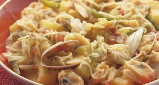 recipe image Caçarola  de Amêijoas com Açafrão e Amêndoas