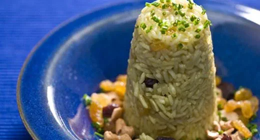 recipe image Arroz de caril com frutos secos