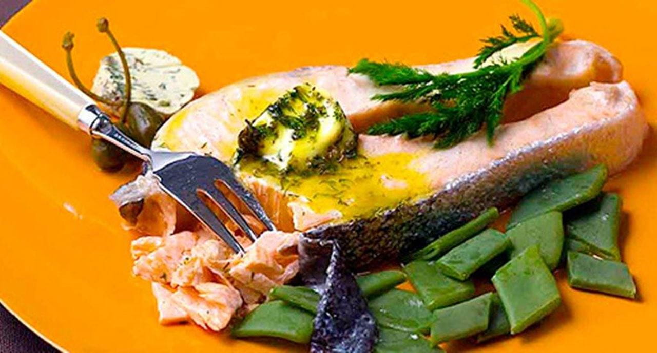 recipe image Salmão ao vapor