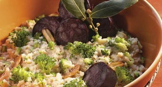recipe image Migas de Brócolos com Morcela Assada