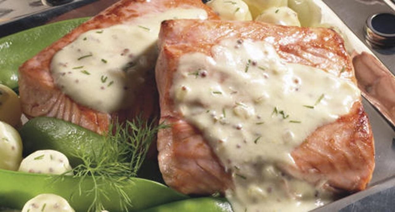 recipe image Lombo de Salmão com Vinho do Porto