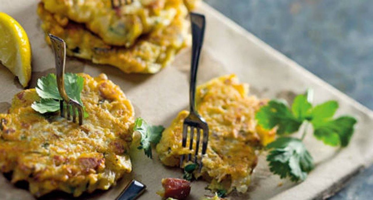 recipe image Pataniscas de amêijoas com linguiça