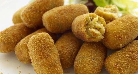 recipe image Croquetes de grão e alheira