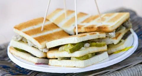 recipe image Sanduiche mista de peru e legumes com maionese de salsa