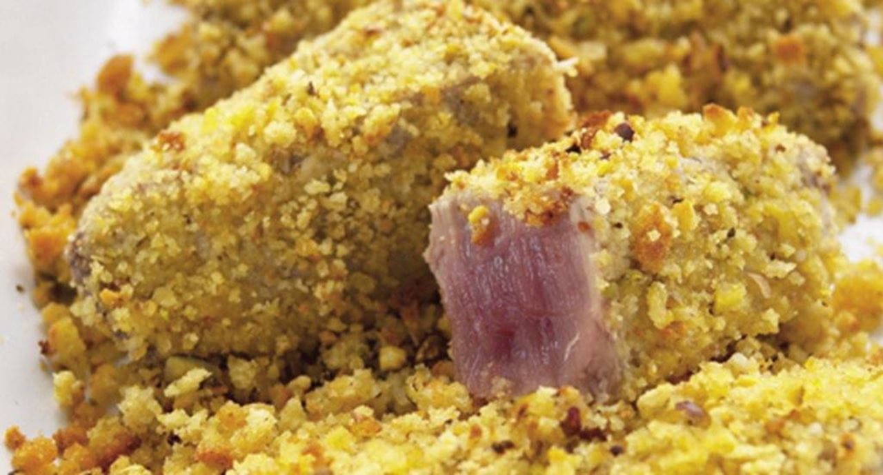 recipe image Atum fresco em crosta de pistácios