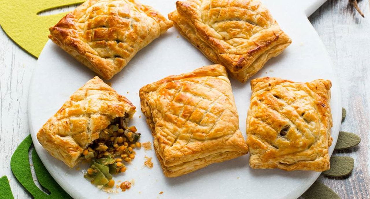 recipe image Folhados de Lentilhas e Cogumelos