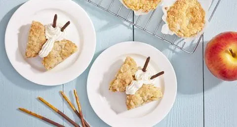 recipe image Cupcakes-Borboleta de Crumble de Maçã