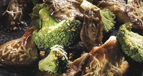 recipe image Brócolos com Queijo e Cogumelos