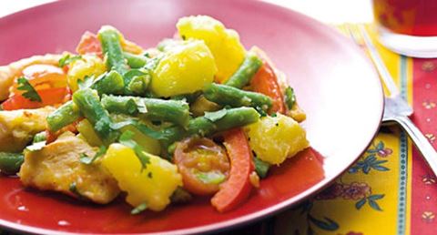 recipe image Salada picante de batatas e peru