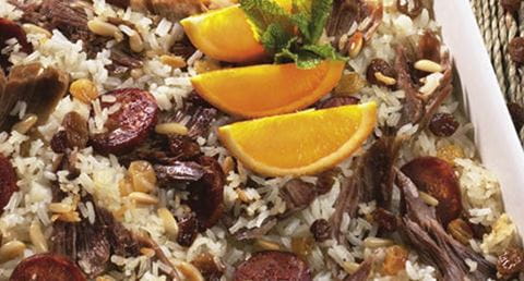 recipe image Arroz de Pato com Frutos Secos