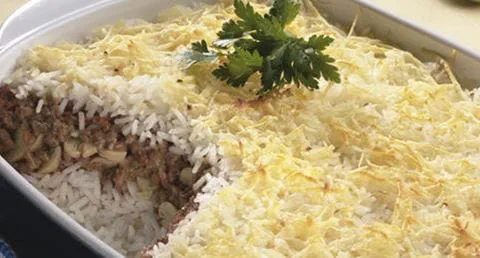 recipe image Empadão de Arroz