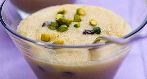 recipe image Doce de sêmola com amêndoa e pistácio