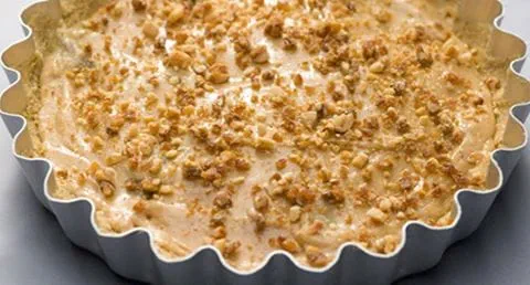 recipe image Tarte de banana caramelizada com creme de amendoim