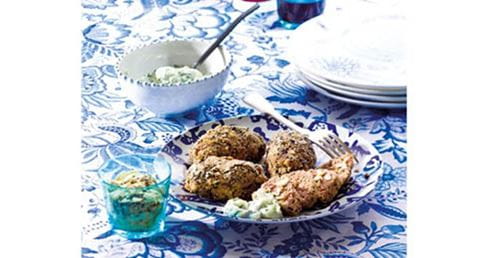 recipe image Rolinhos de carne com salada de pepino