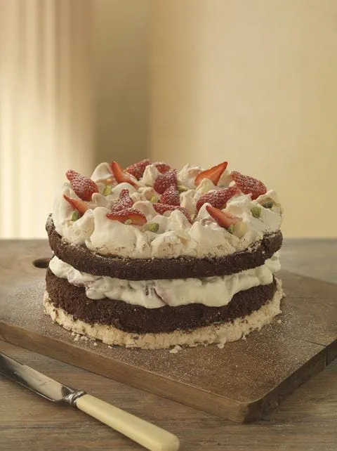 recipe image Bolo irresistível de merengue e chocolate