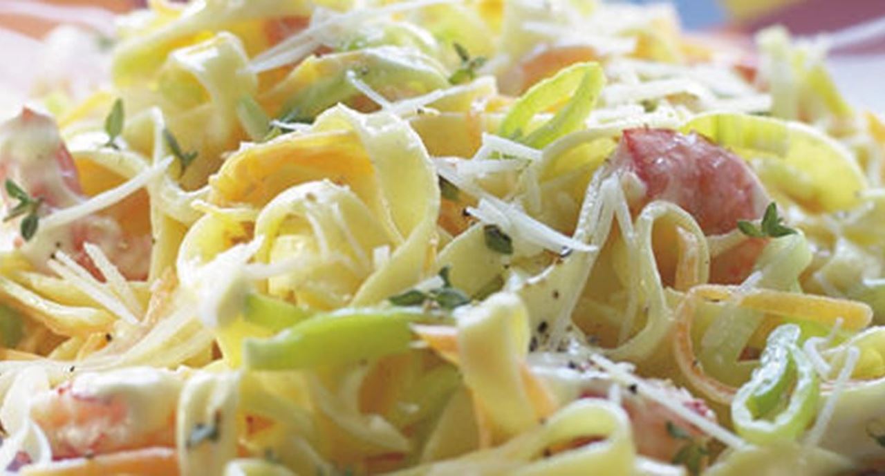 recipe image Tagliatelle com  Molho de Camarão