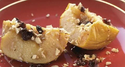 recipe image Quartos de Marmelo com Mel e Nozes