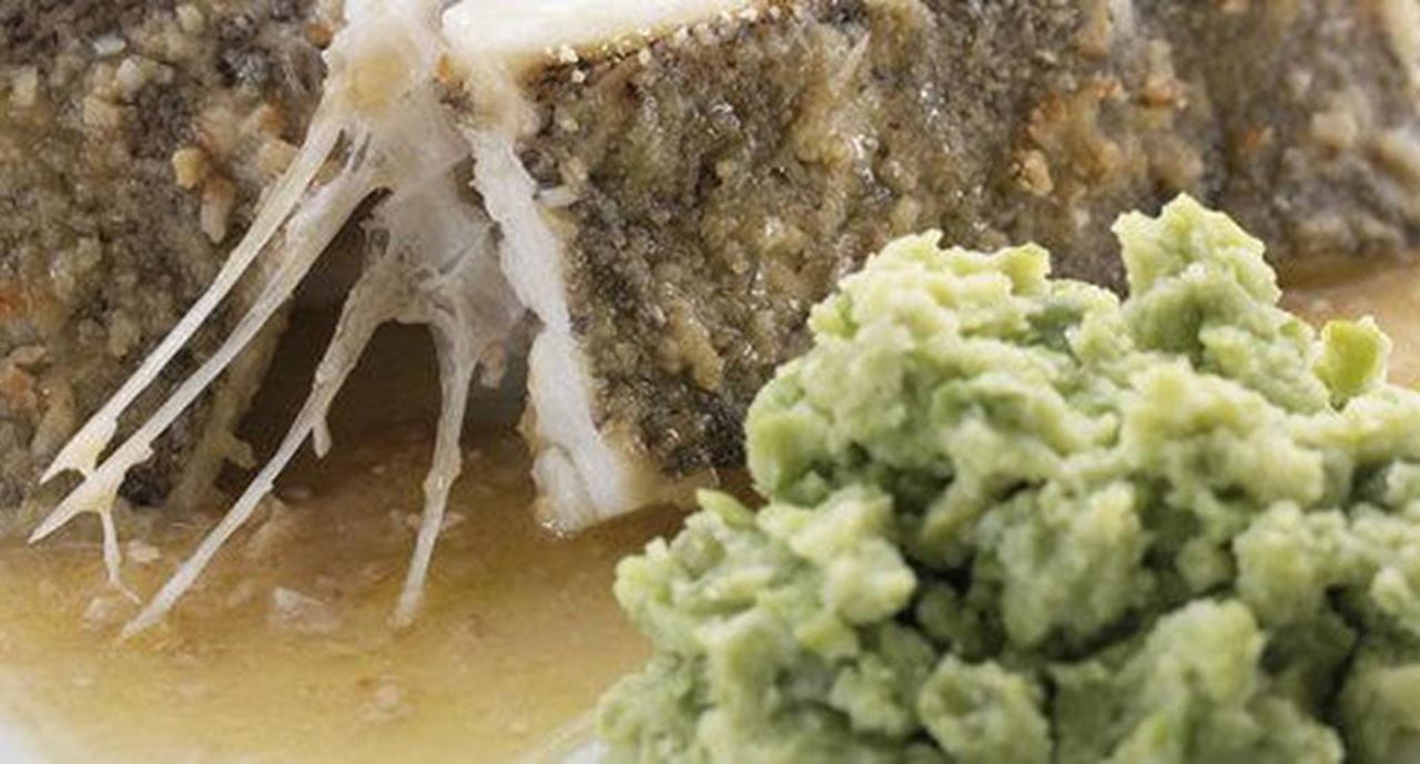 recipe image Solha com Puré de Favas