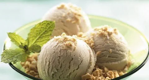 recipe image Gelado Perfumado de Chá Verde com Migalhas