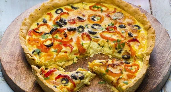 recipe image Tarte de pimentos tricolores