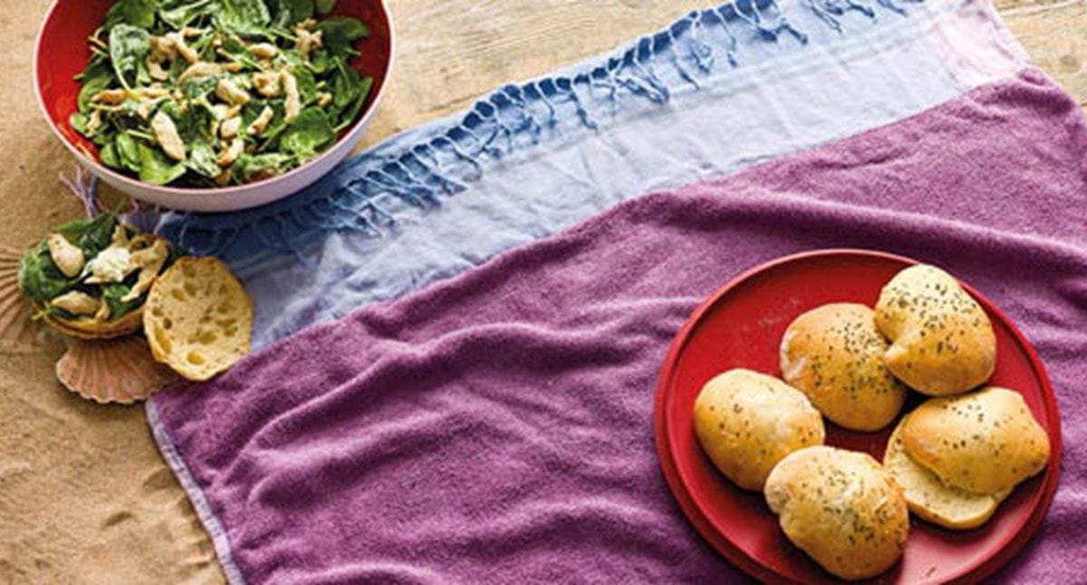 recipe image Sanduíches de peru marinado com espinafres