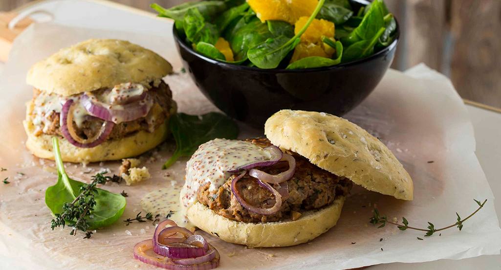 recipe image Hambúrguer com molho mostarda